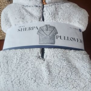 Men's Sherpa Pullover Sweater - Gray